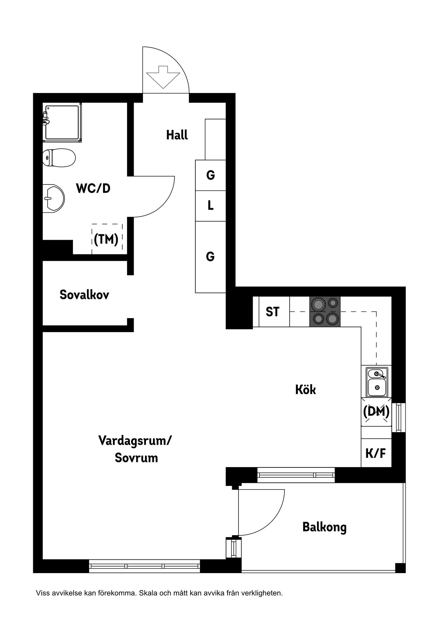 Planritning för Dansbanevägen 11